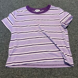Rue21 Kids Purple Striped Shirt